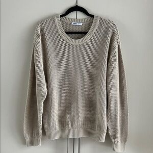 TNA Crewneck Sweater in Light Beige